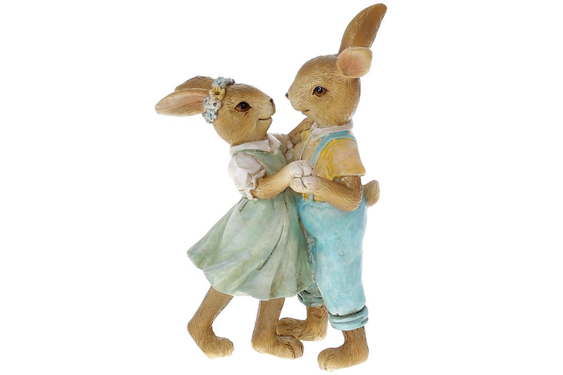 Декоративная статуэтка BonaDi Кролики в танце (K07-132)