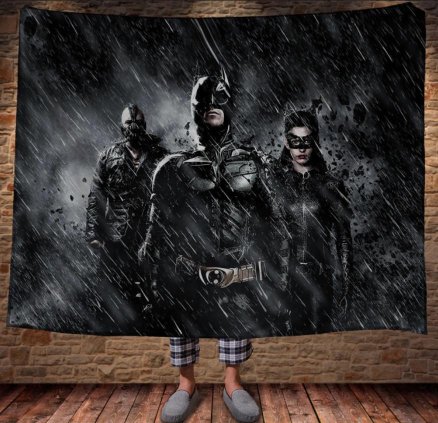 Плед с 3D принтом Batman in the night 150x200 см (epi_0433)