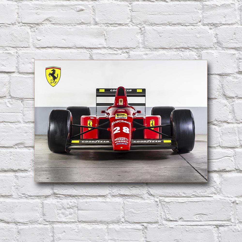 Постер деревянный Ferrari F1-89 210х297 мм (18236145)