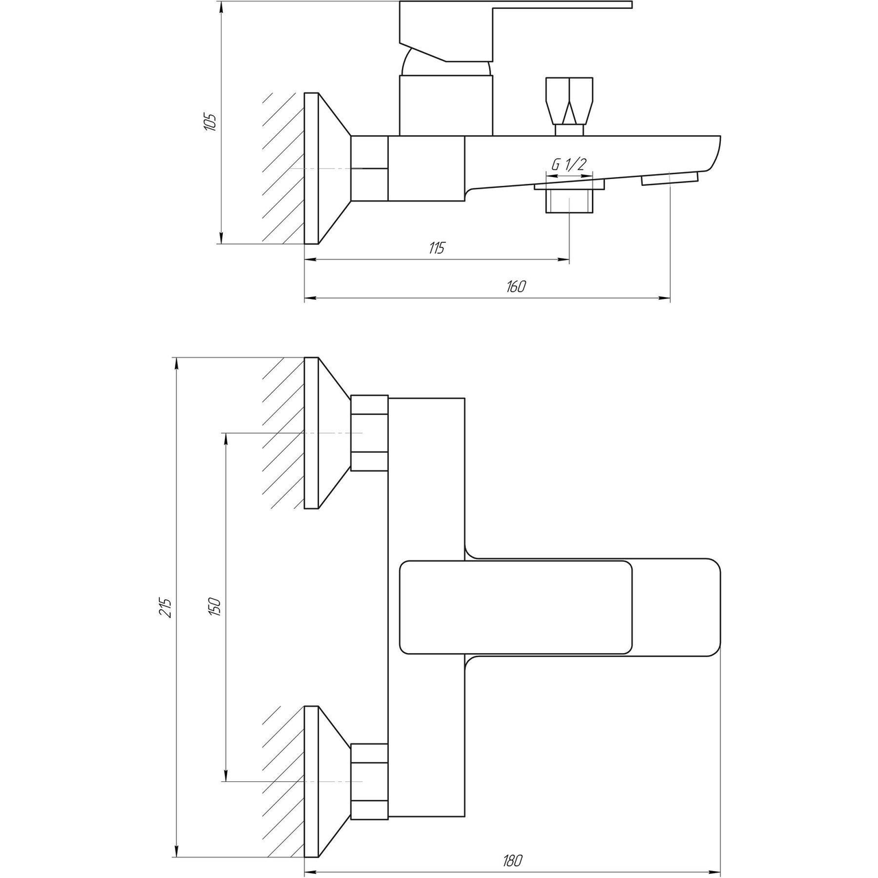 Змішувач для ванни Globus Lux Milano GLM-0102 (20283672) - фото 5