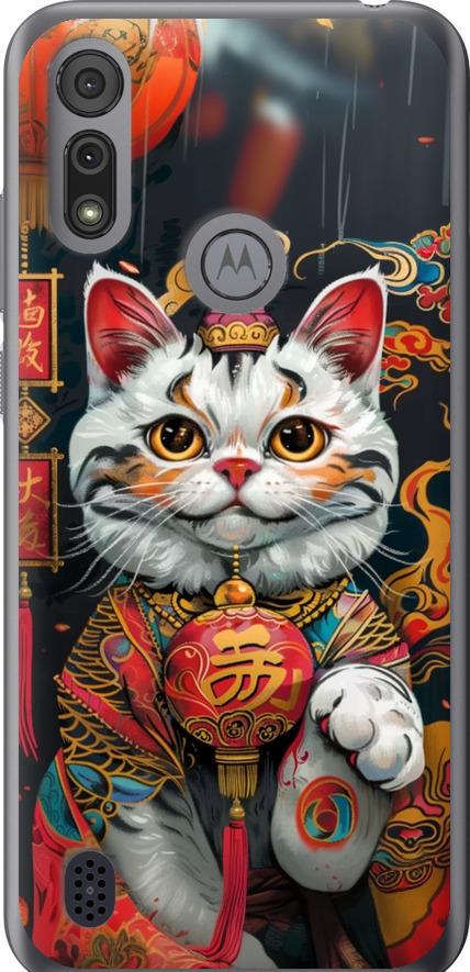 Чехол на Motorola E6s China Cat v2 (6135u-2001-42517) Чехол на Motorola E6s China Cat v2 (6135u-2001-42517)