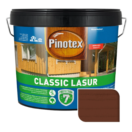 Средство деревозащитное Тиковое дерево Pinotex Classic Lasur 10 л (5302667) - фото 1 Средство деревозащитное Тиковое дерево Pinotex Classic Lasur 10 л (5302667) - фото 1
