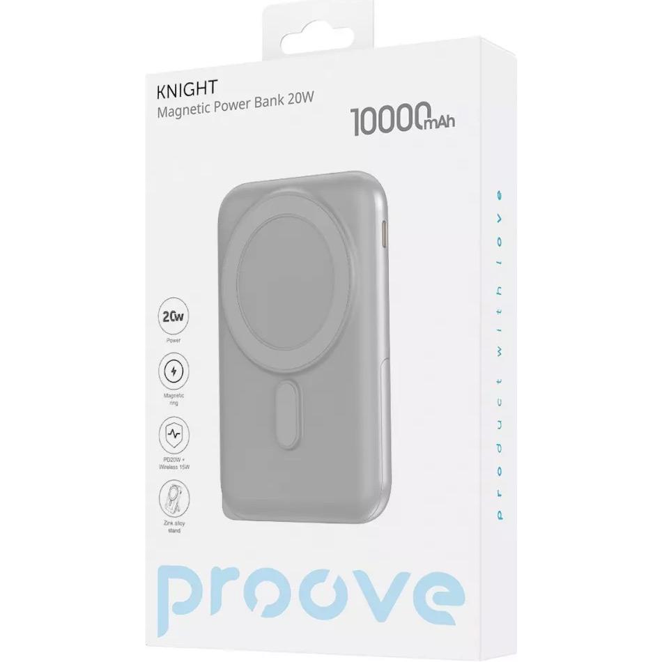 Внешний аккумулятор Proove Knight 10000 mAh 20W Dark Gray (PBGI20012205) - фото 5 Внешний аккумулятор Proove Knight 10000 mAh 20W Dark Gray (PBGI20012205) - фото 5
