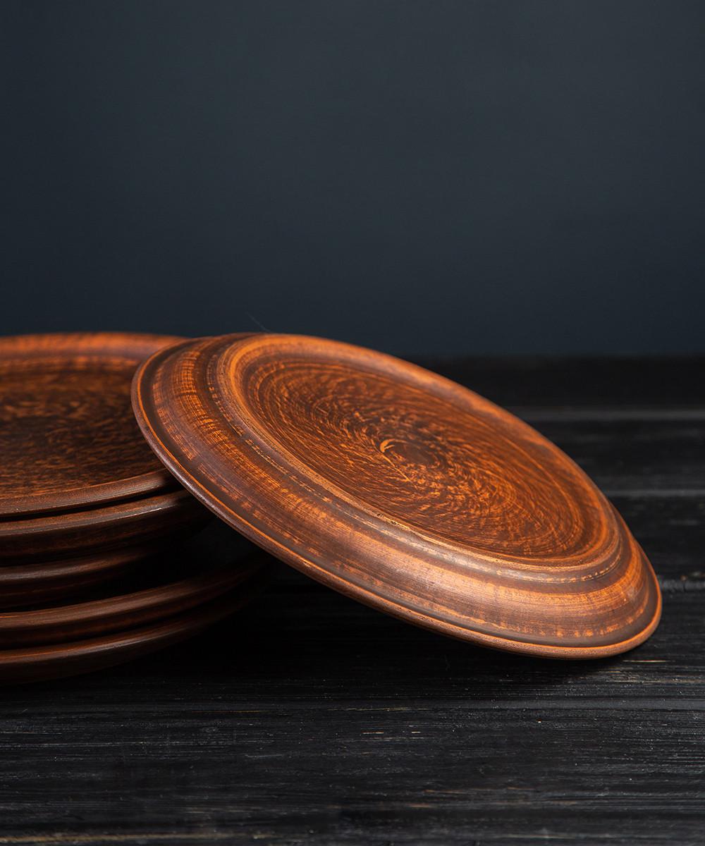 Набор тарелок из красной глины 200 мм 6 шт. (381-6) - фото 5 Набор тарелок из красной глины 200 мм 6 шт. (381-6) - фото 5