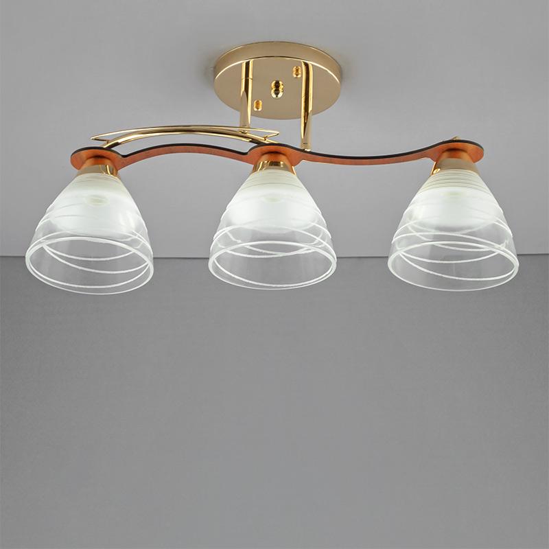 Люстра стельова Light House SH-15361/3 FG на три лампи Золото