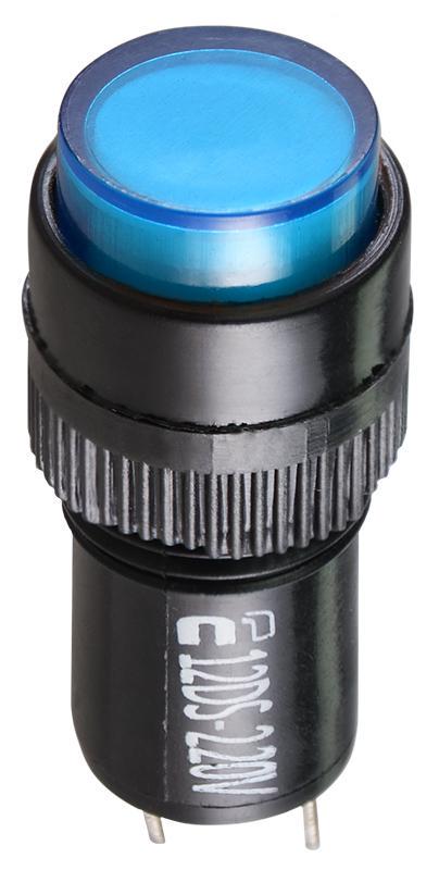 Лампа сигнальная АСКО-Укрем AD22E-12DS 22 мм LED 220 V АC Синий (A0140030186)