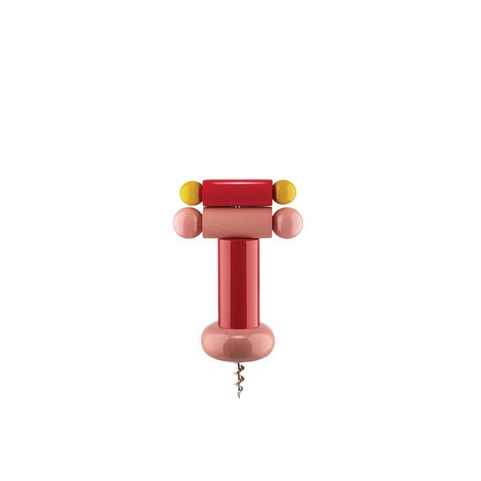 Штопор Alessi 6х18 см Красный/Розовый/Желтый (2607465)