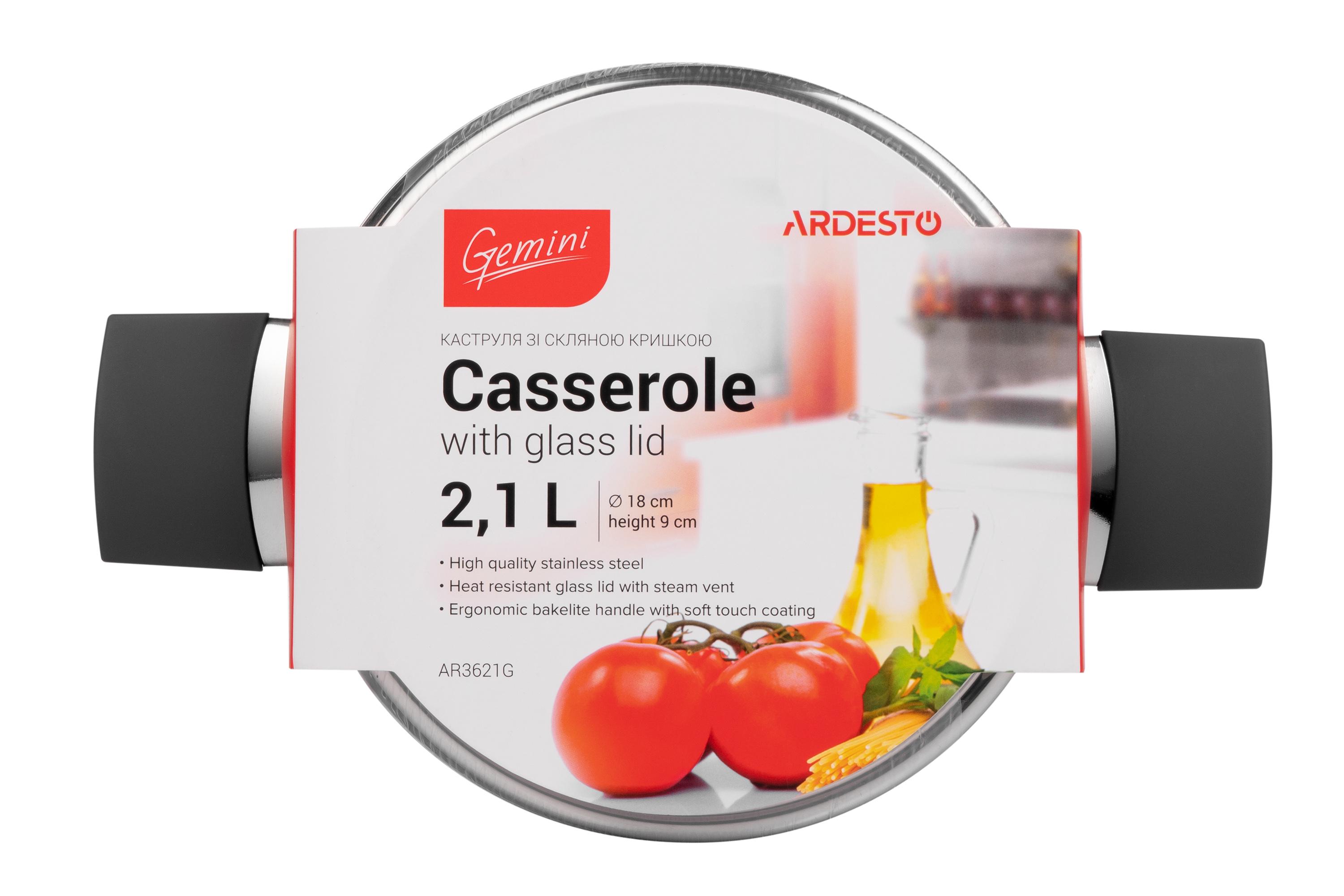 Кастрюля Ardesto Geminі AR3621G 2,1 л (2708) - фото 2 Кастрюля Ardesto Geminі AR3621G 2,1 л (2708) - фото 2