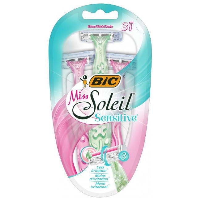 Станки бритвенные BIC Miss Soleil Sensitive 3 шт. (5451)