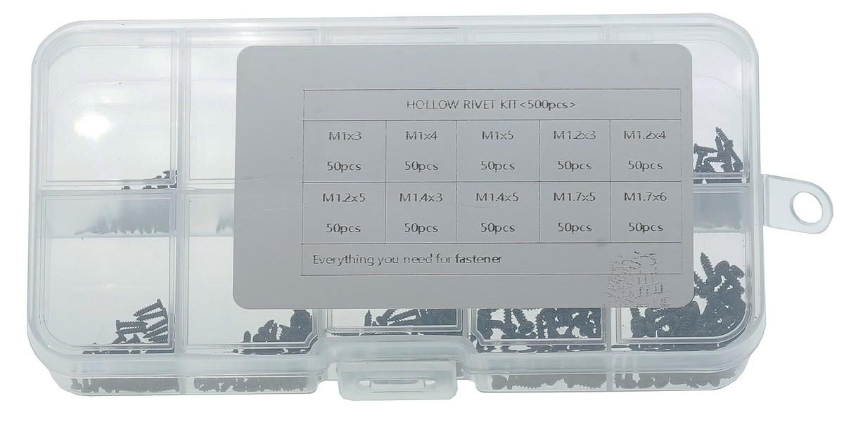 Саморезы M1/M1,2/M1,4/M1,7 500 шт. 10 размеров (rest1708)