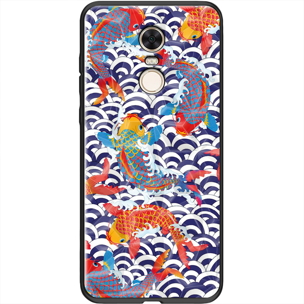 Чехол BoxFace Xiaomi Redmi 5 Plus Koi Fish Черный силикон с призмой (32522-up2477-37867)