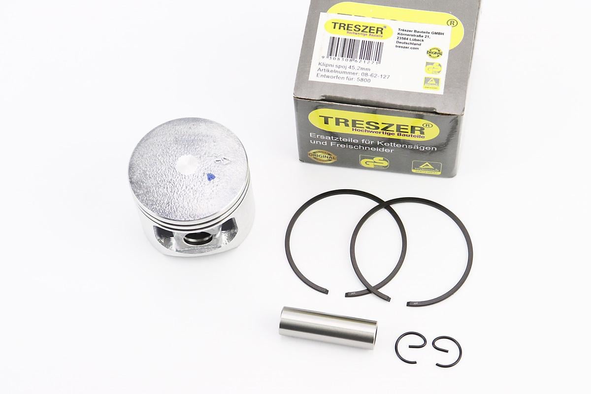 Поршень к-кт для китайских бензопил 5800 45,2 мм палец 11 мм