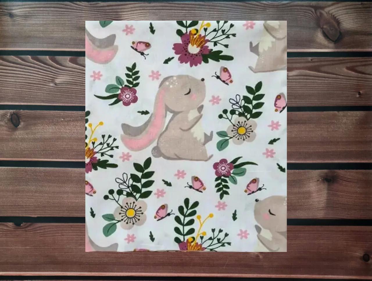 Пеленка детская BST из натуральной хлопковой ткани 90х80 см. Песочный/Зеленый (1798900075)