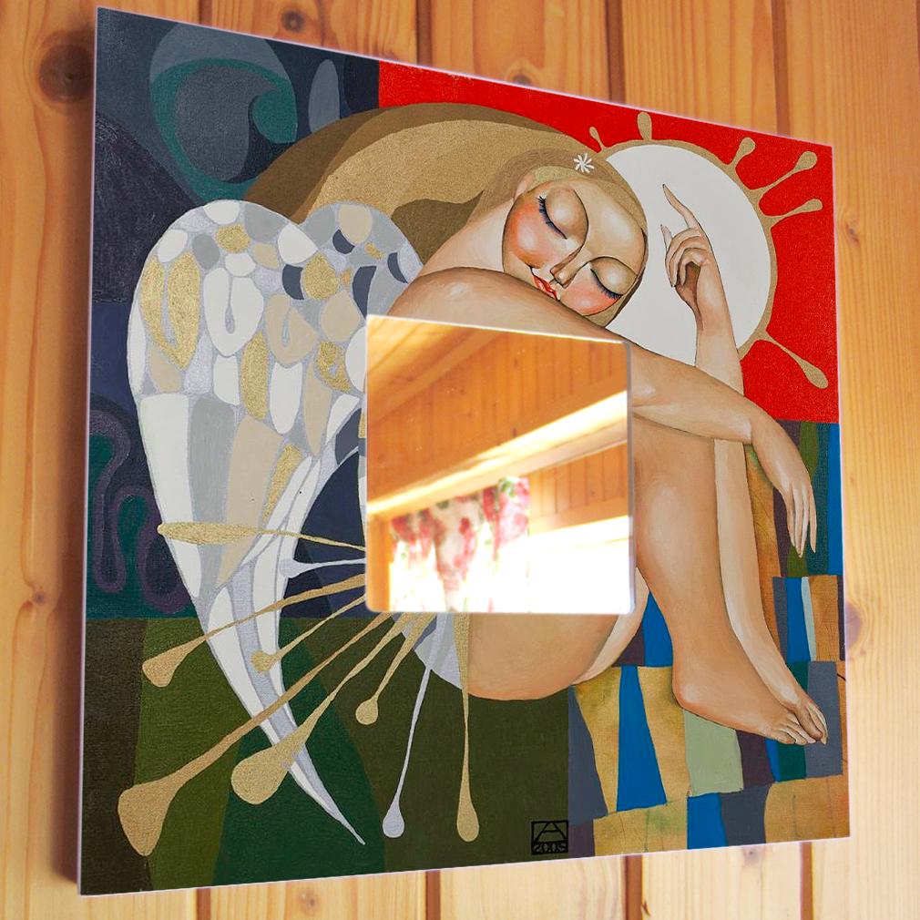 Зеркало декоративное Ангелочек 260х260 мм (M00238)