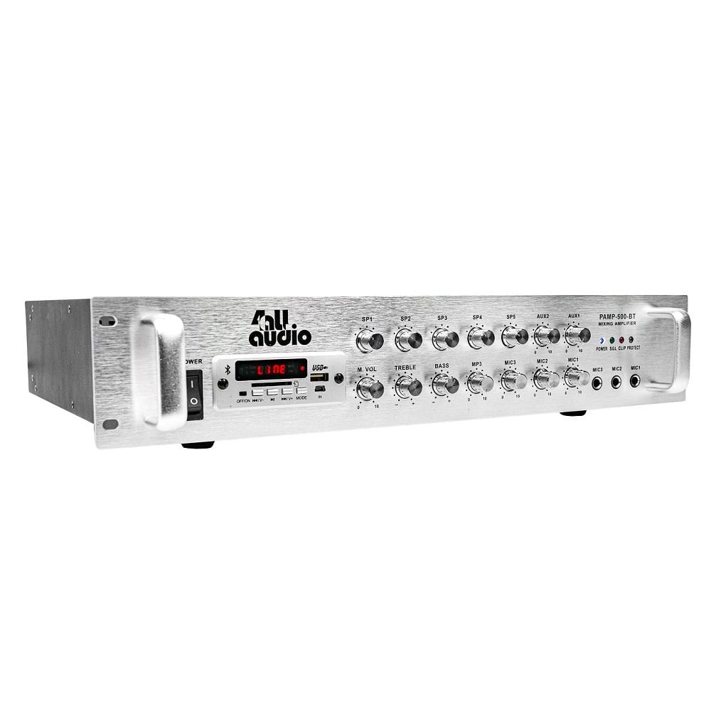 Підсилювач потужності трансляційний 4all Audio PAMP-500-5Zi Amplifier 500W 5-Zone - фото 4