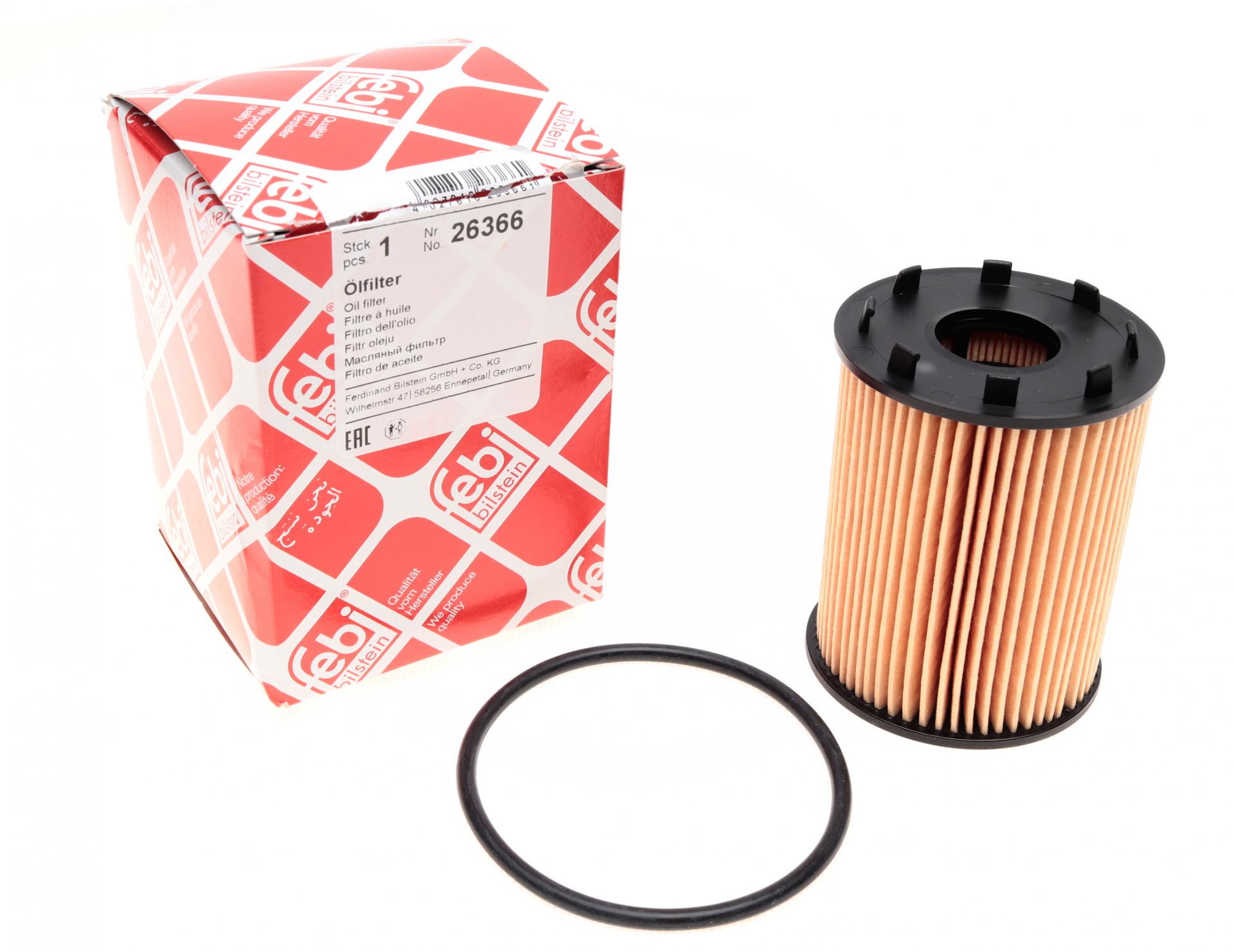 Фільтр масляний FEBI BILSTEIN для Opel Combo/Fiat Doblo 1,3JTD/CDTI 04- (26366)