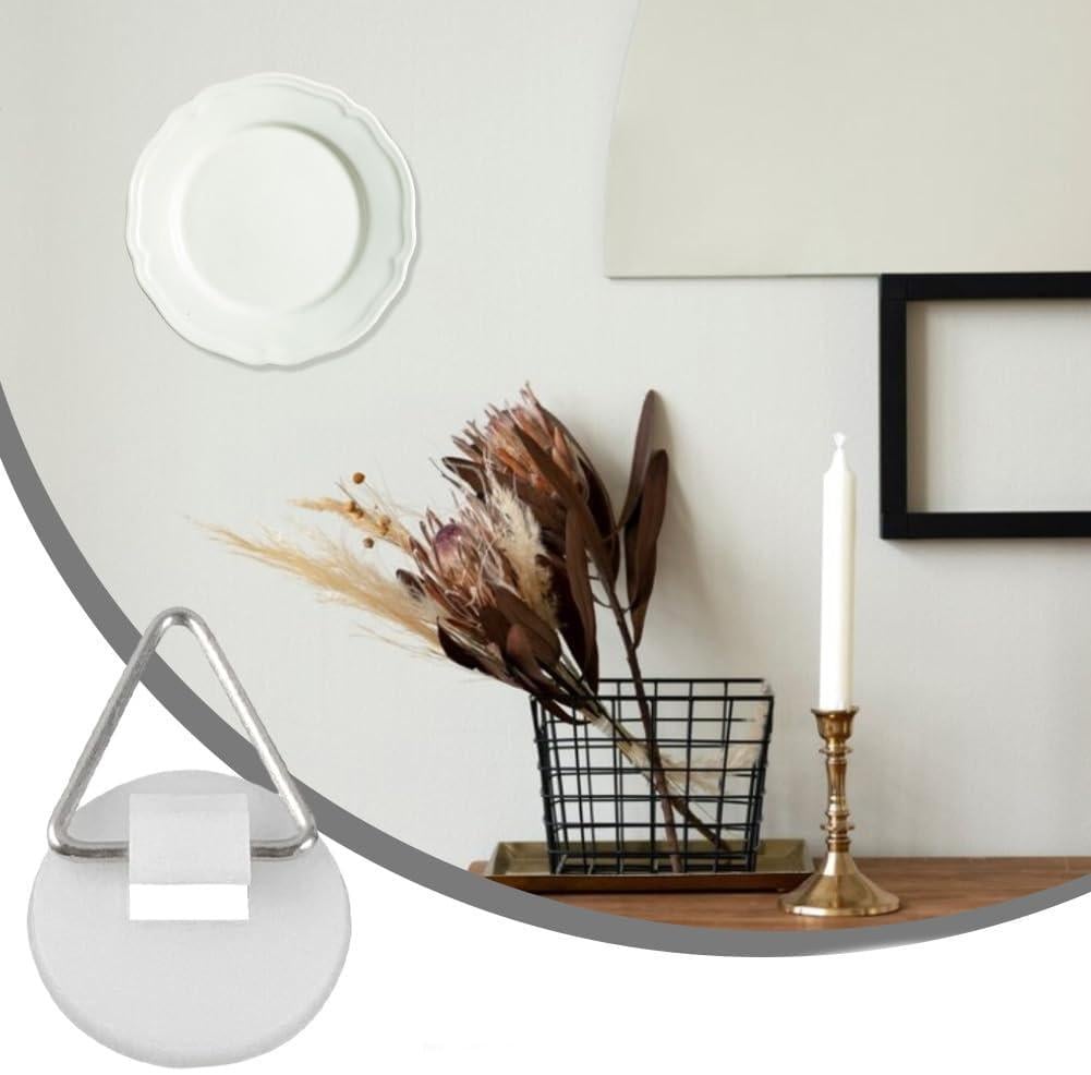 Крючок-подвеска круглый с клейкой основой для крепления декоративных тарелок/картин на стену Белый (3000003869) - фото 3