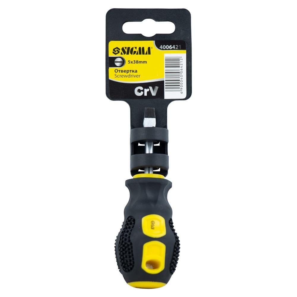 Отвертка шлицевая Sigma SL 5x38 мм CrV (4006421)