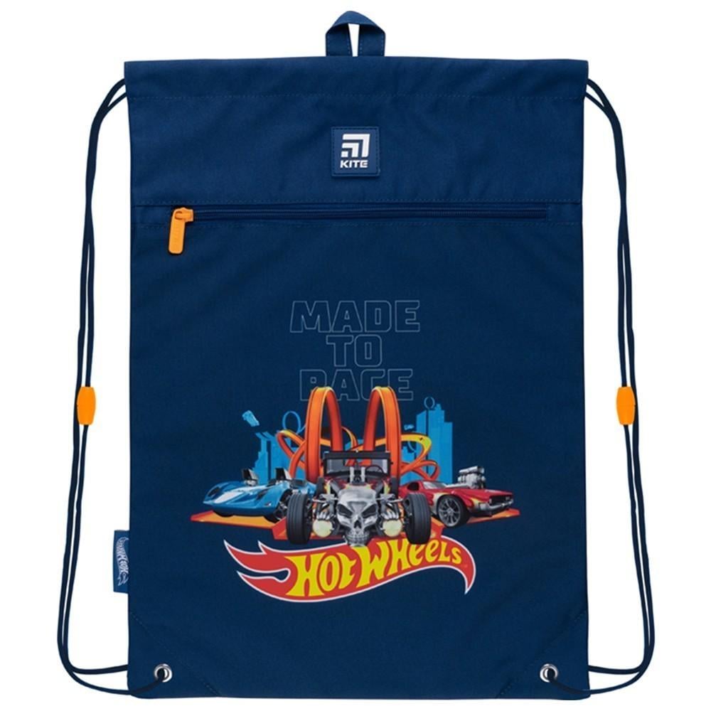 Сумка для обуви с карманом KITE Education Hot Wheels (HW22-601M-2)
