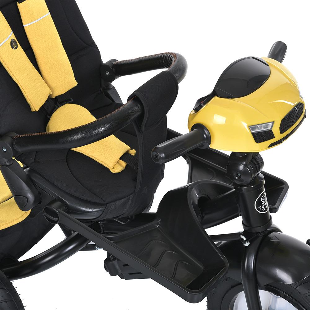 Велосипед детский трехколесный Turbo Trike MT 1007 резиновые колеса Желтый - фото 11 Велосипед детский трехколесный Turbo Trike MT 1007 резиновые колеса Желтый - фото 11