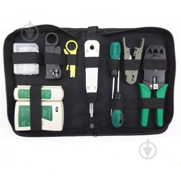 Набор инструментов для обжима и монтажа витой пары MHZ R11(8 инструментов) (100077) Набор инструментов для обжима и монтажа витой пары MHZ R11(8 инструментов) (100077)