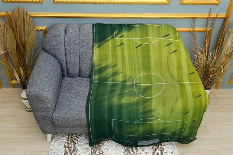 Плед 3D A large football field плюш одношаровий 135х150 см (114340)