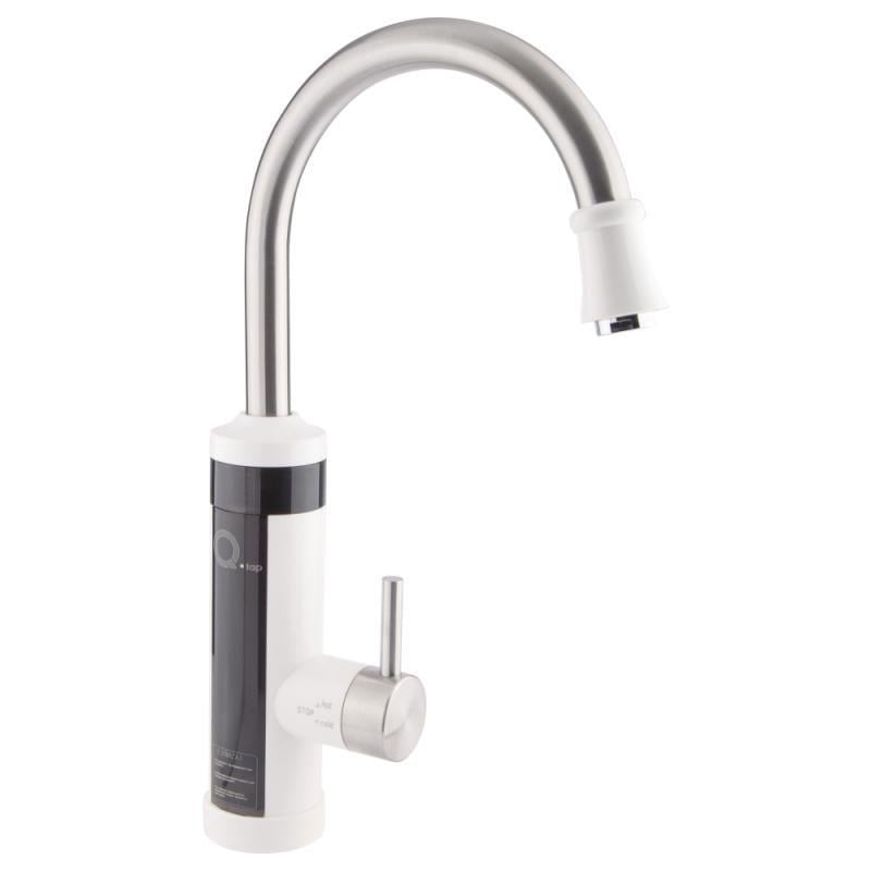 Монокран с электронагревом Q-tap Elterna CRW 337 нержавеющая сталь Белый (QTELTCRW337)