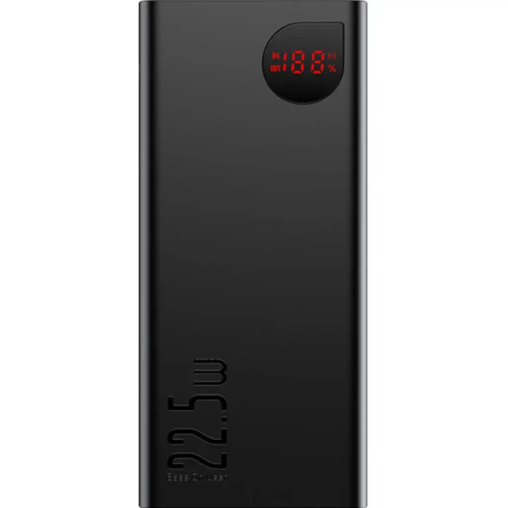Батарея портативна BASEUS Adaman Metal Display Quick Charge PPAD070101 20000 mAh 22,5W Black