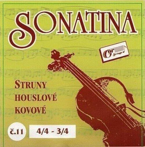 Струни для скрипки GorStrings Sonatina № 11 Violin Strings Metal 4/4-3/4 (112597)