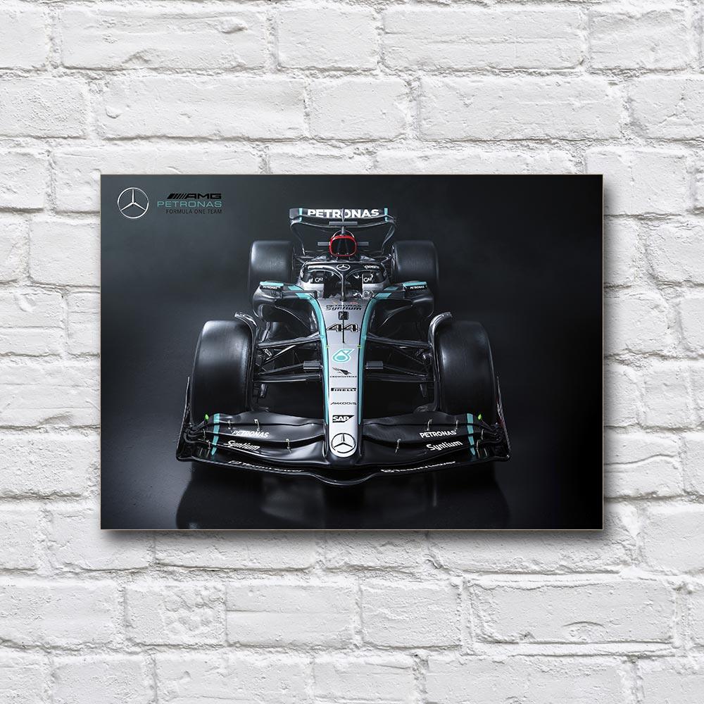 Постер деревянный Mercedes-AMG F1 W15 210х297 мм (18236162)