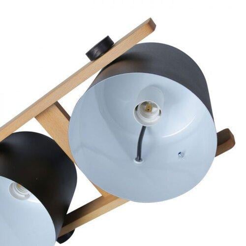 Підвісний світильник ETRON 1-EDR-7412 UrbanWood E27 3x40 Вт Натуральний/Чорний (45420) - фото 2