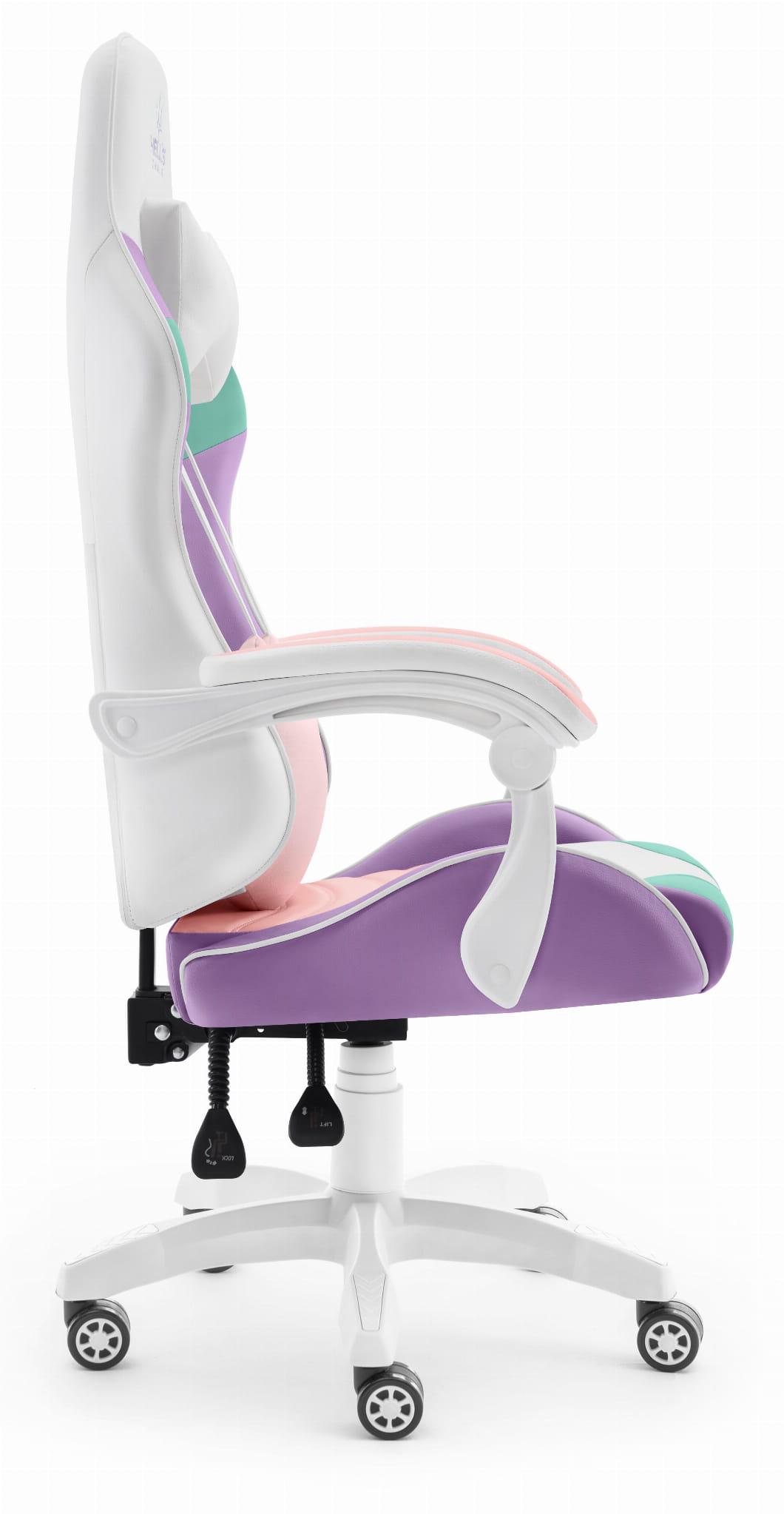 Крісло геймерське Hell's Chair Rainbow Plus-6114 Onix - фото 3