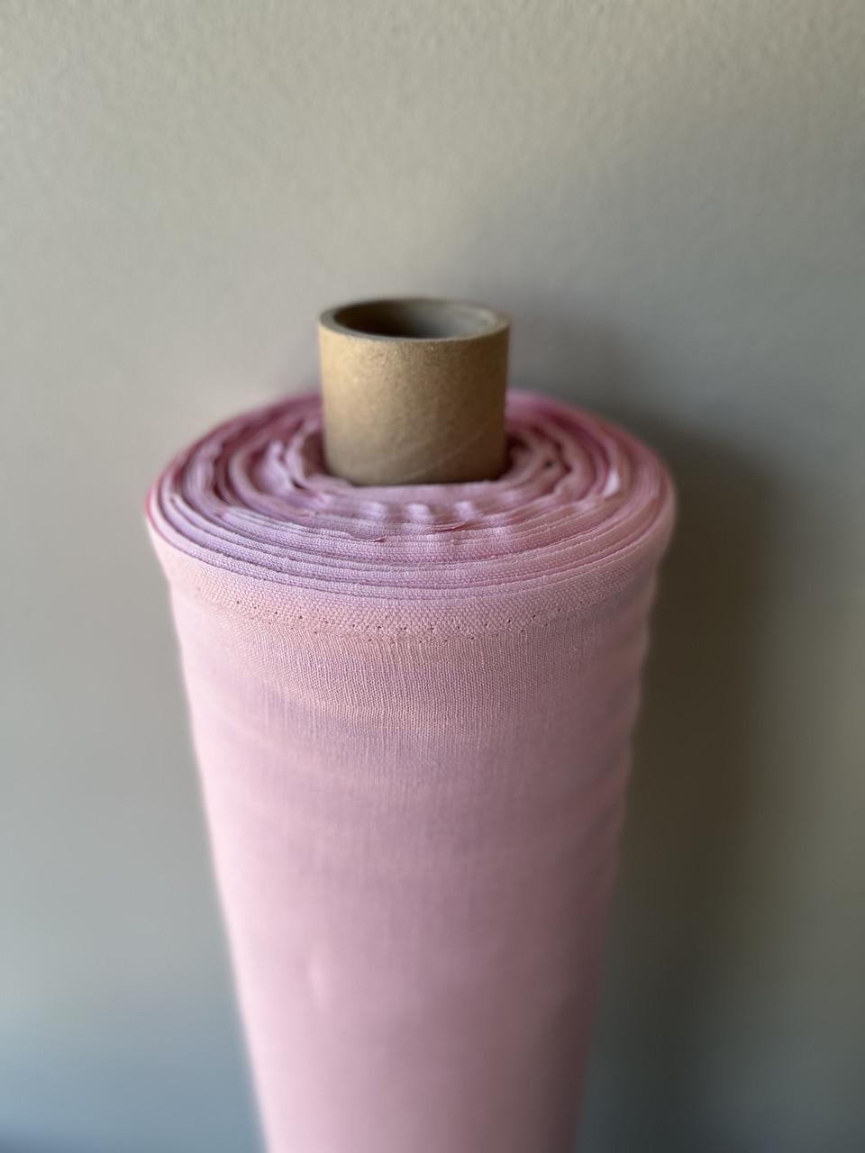 Ткань LINEN PLUS 100% лен 143 см 1402 PINK Нежно-розовый - фото 3 Ткань LINEN PLUS 100% лен 143 см 1402 PINK Нежно-розовый - фото 3