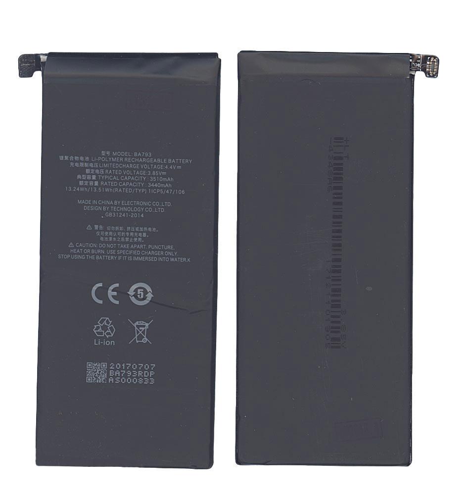 Аккумулятор для смартфона MeiZu BA793 M793Q 3,85V 3440 mAh 13,51 Wh Black Аккумулятор для смартфона MeiZu BA793 M793Q 3,85V 3440 mAh 13,51 Wh Black