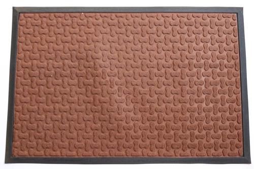 Коврик грязезащитный на резиновой основе 90х60 см Коричневый (23048195)