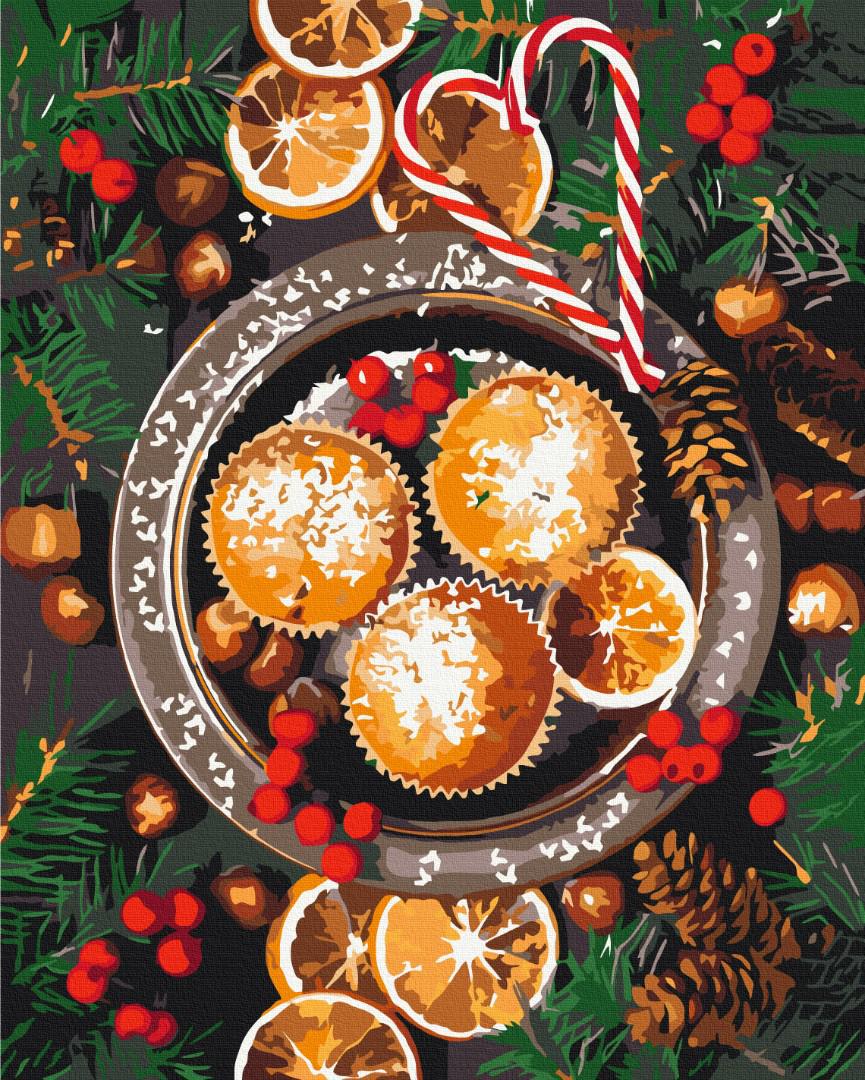 Картина по номерам Brushme Премиум Рождественские вкусности 40x50 см (PBS52722) Картина по номерам Brushme Премиум Рождественские вкусности 40x50 см (PBS52722)