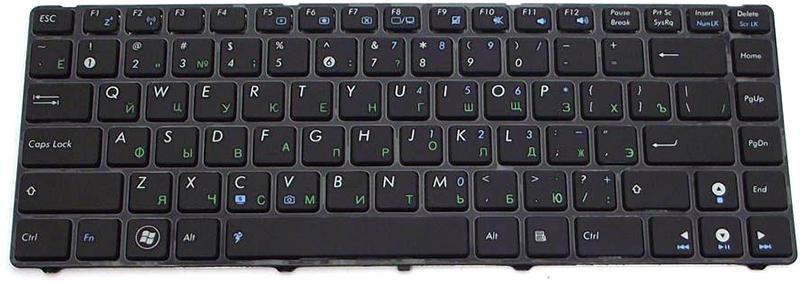Клавиатура для ноутбука Asus K42/K42Dr матовая (04GNV62KRU00)
