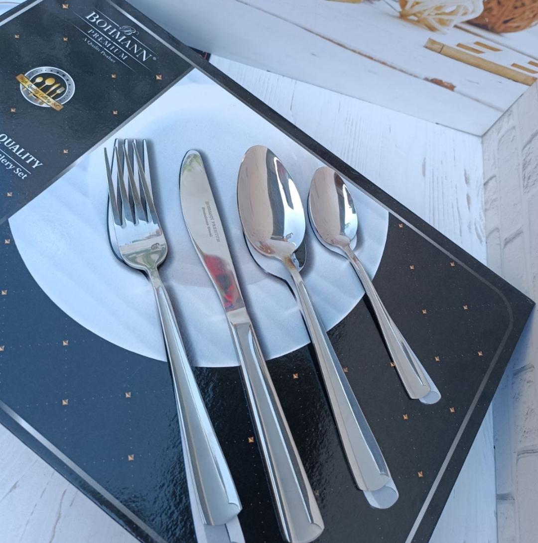 Набор столовых приборов Bohmann BP-B24-SM 24 пр. Серебряный (21083759)