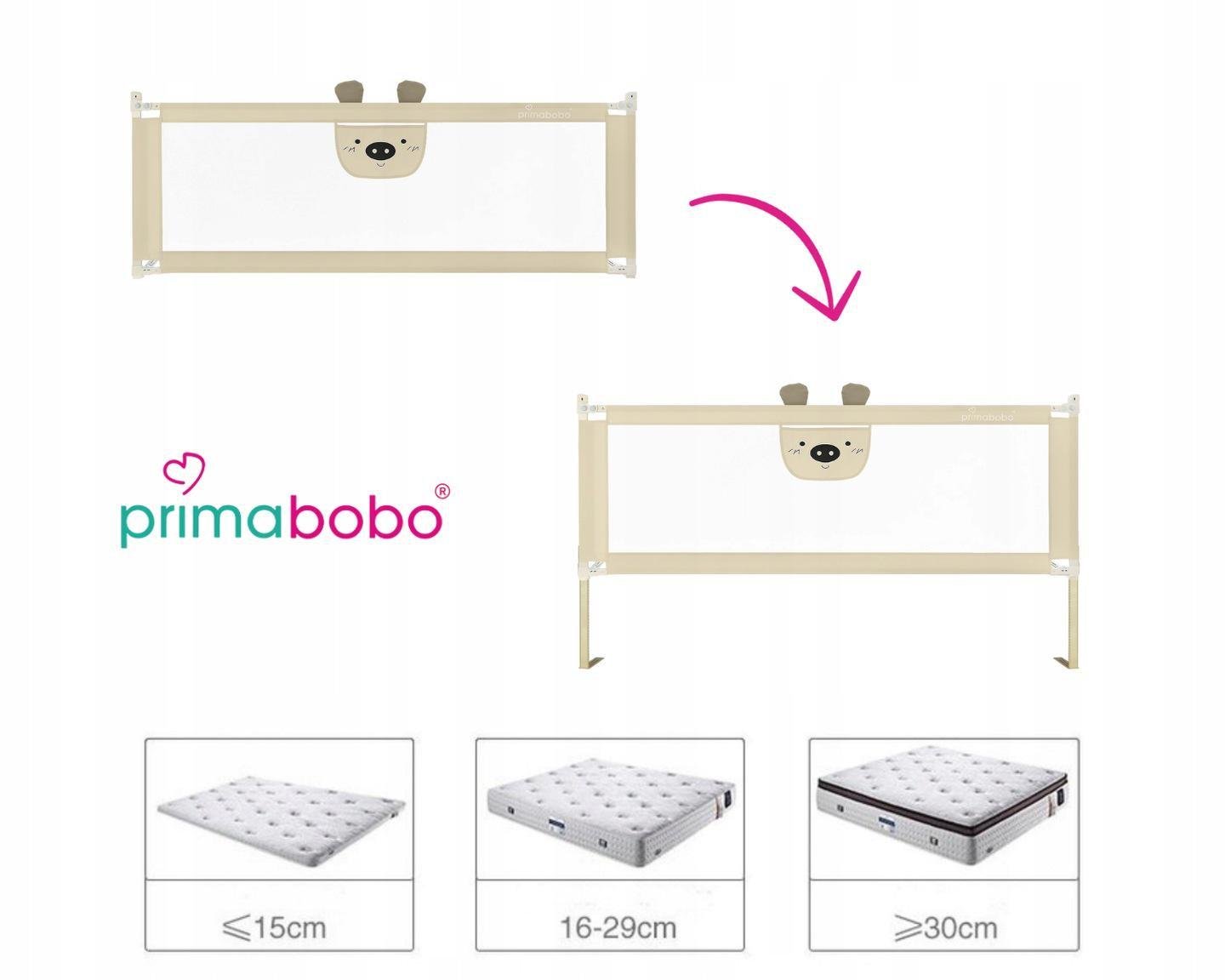 Бортик для кровати Primabobo Bear 160 см (BM01_BE 160) - фото 5 Бортик для кровати Primabobo Bear 160 см (BM01_BE 160) - фото 5