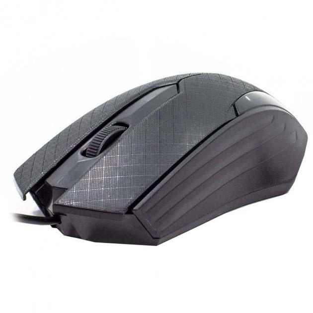 Мишка проводная CH-03 1200DPI оптическая USB 2,0 1 м Черный (3079)