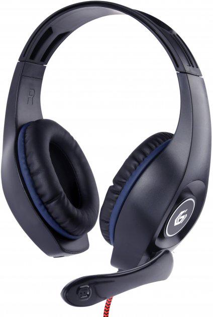 Навушники Gembird GHS-05-B Black/Blue (44366)