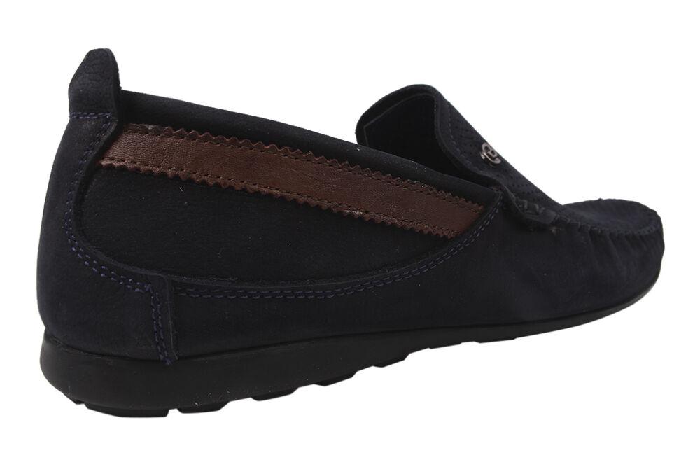 Мокасины мужские Max Step из нубука р. 42 Синий (22-20LTMP) - фото 3