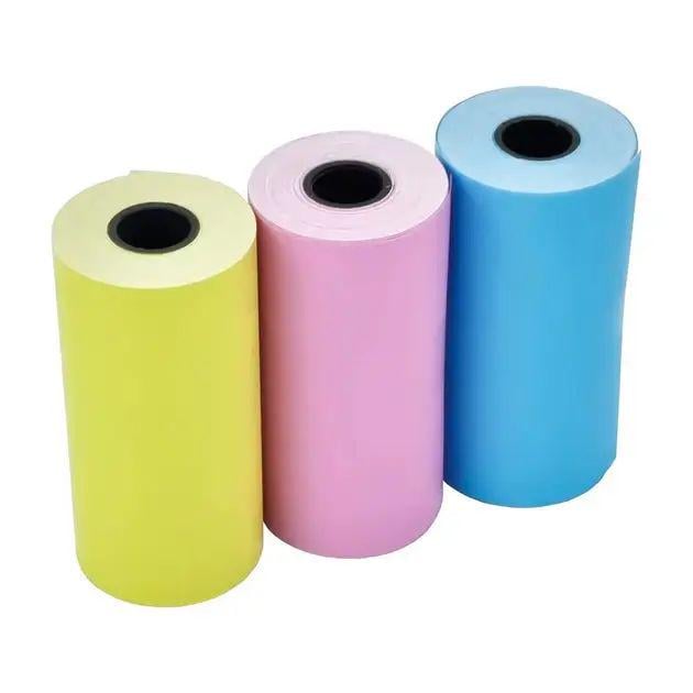 Термобумага без клейкого основания для Bluetooth мини принтера 5 шт. Разноцветный (opt-104607)
