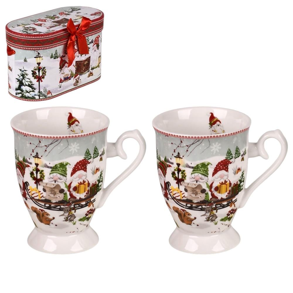 Подарочный чайный набор Christmas stories R36235 2 шт. 300 мл 8х10,5 см Разноцветный (32709220)