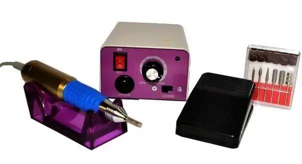 Фрезер для маникюра Lina MM-25000 с регулировкой оборотов с 6 насадками (opt-14610)