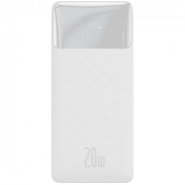 Дополнительная батарея BASEUS Bipow 20 W 20000 mAh White (PPDML-M02)
