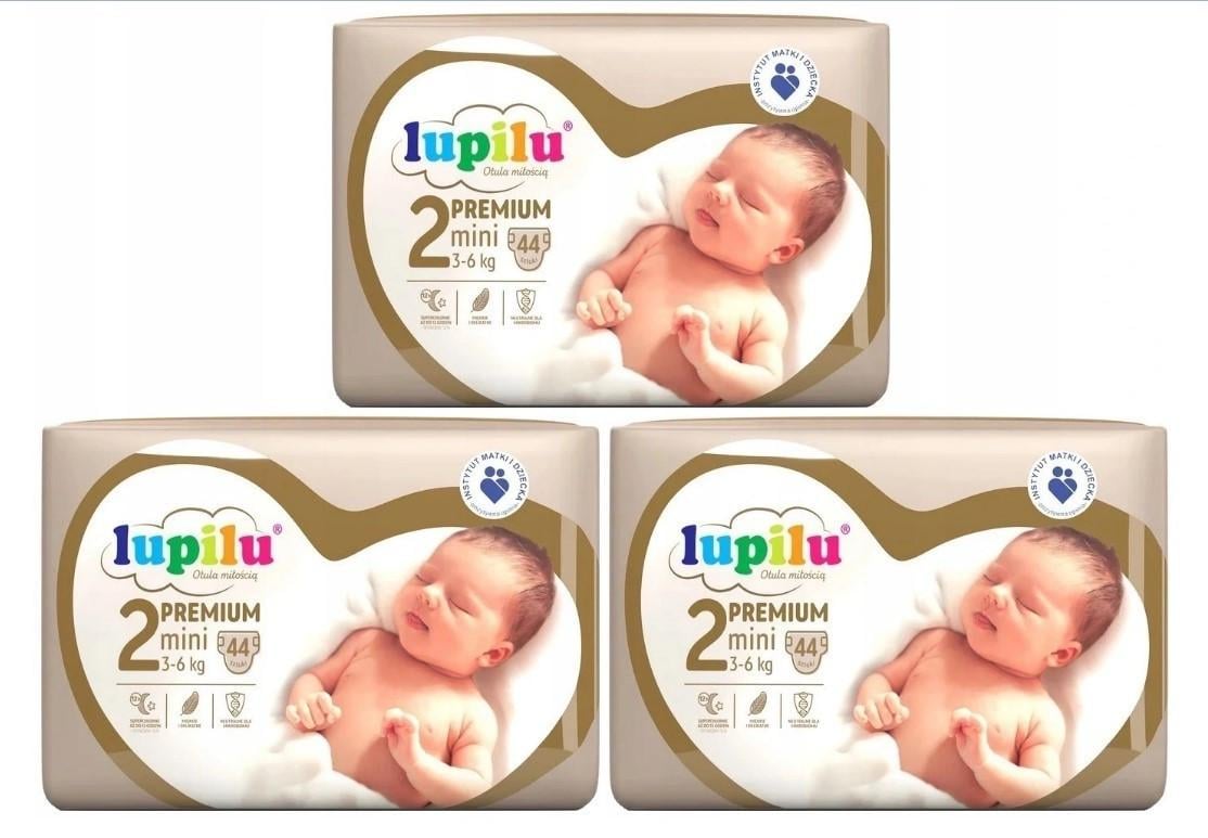 Підгузки дитячі Lupilu Premium Mini р. 2/вага 3-6 кг 132 шт. (1608941042)