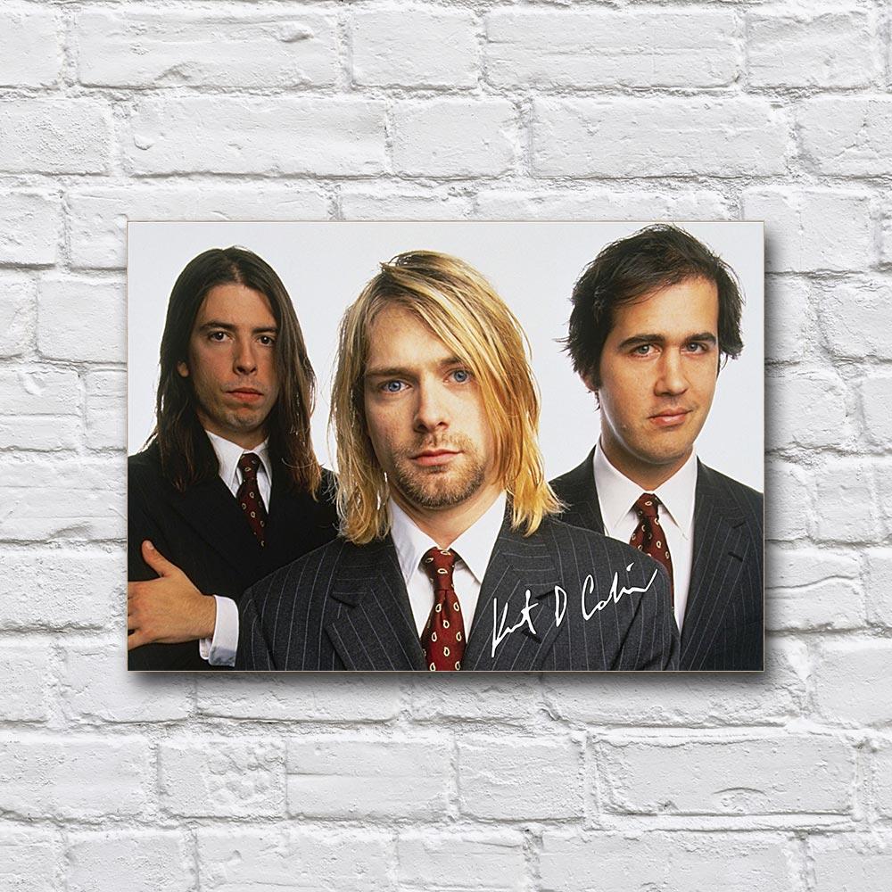 Постер деревянный Курт Кобейн и группа Nirvana 210х297 мм (21257677) Постер деревянный Курт Кобейн и группа Nirvana 210х297 мм (21257677)