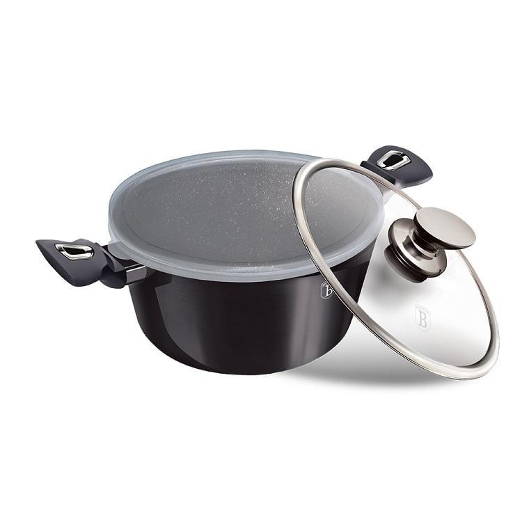 Кастрюля с крышкой Berlinger Haus BH-6893 4,1 л Черный (14386103)