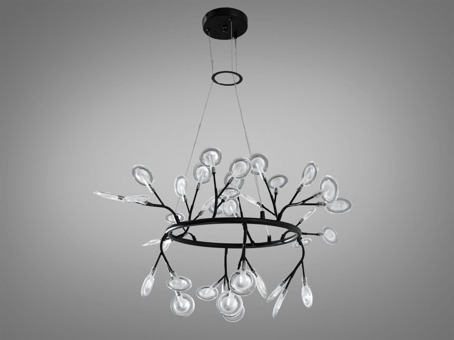 Люстра Diasha Светлячок 36 ламп Черный (Y889-36C BK)